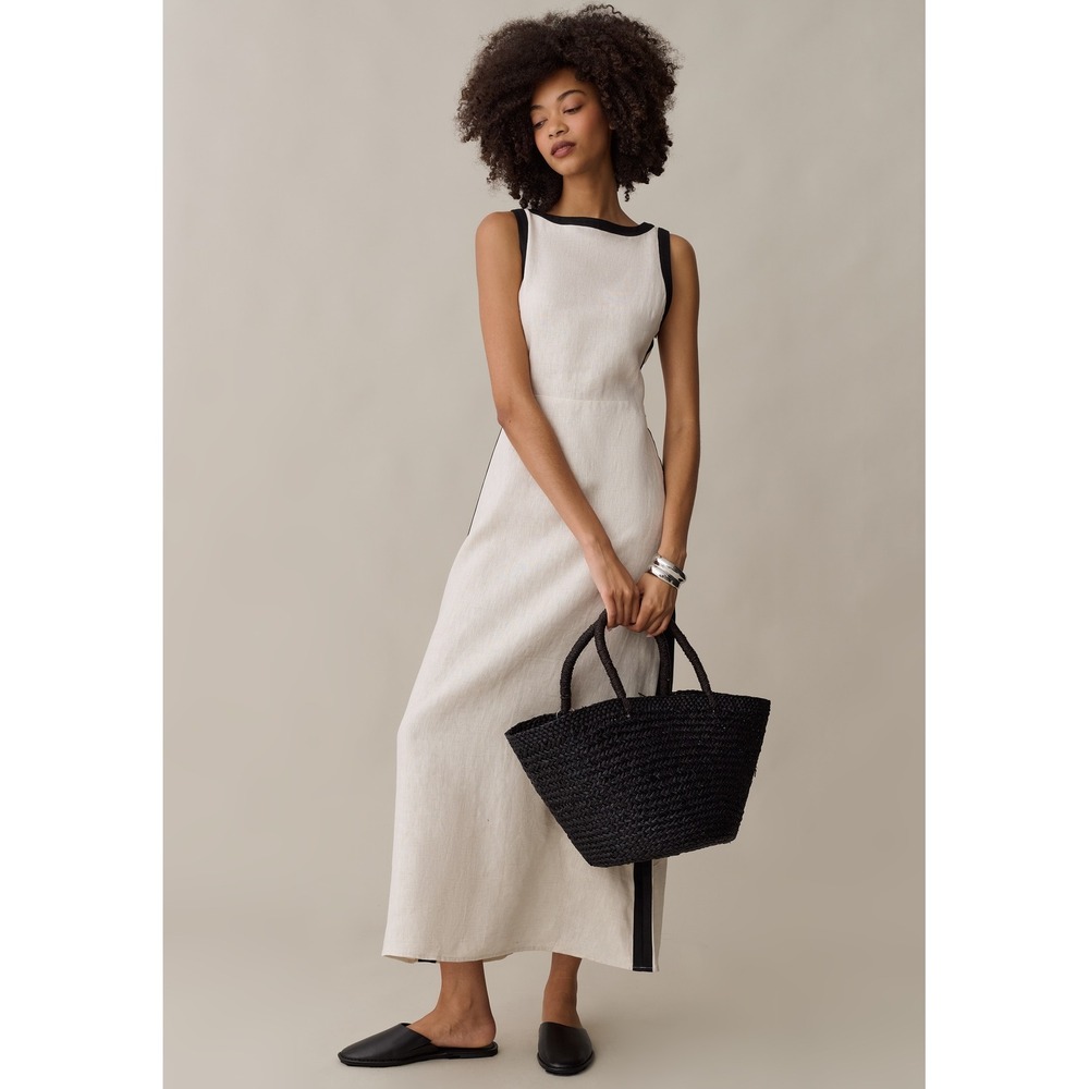 NWT Few Moda Claudette Linen Dress / Size 6 / New in Bag / Perfect for Fall!